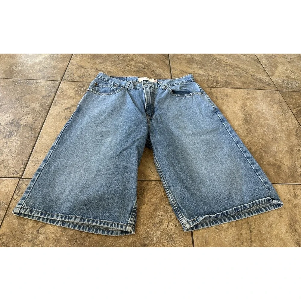 Levi's Men's 569 Loose Straight Denim Shorts Blue Size 32